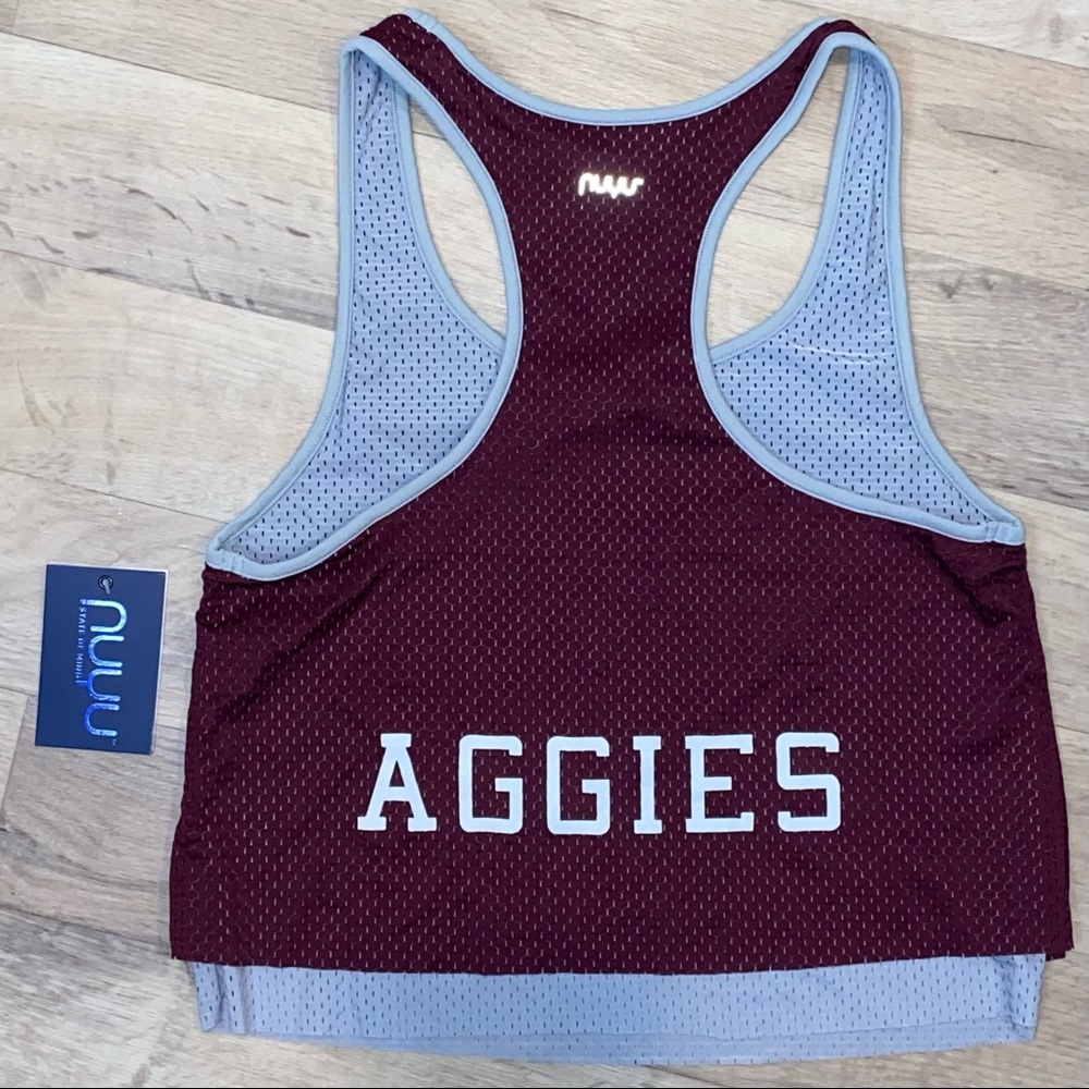 Texas A&M Aggies Athletic Racerback Crop Top